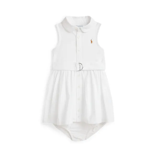 Chemisier Oxford in cotone con cintura