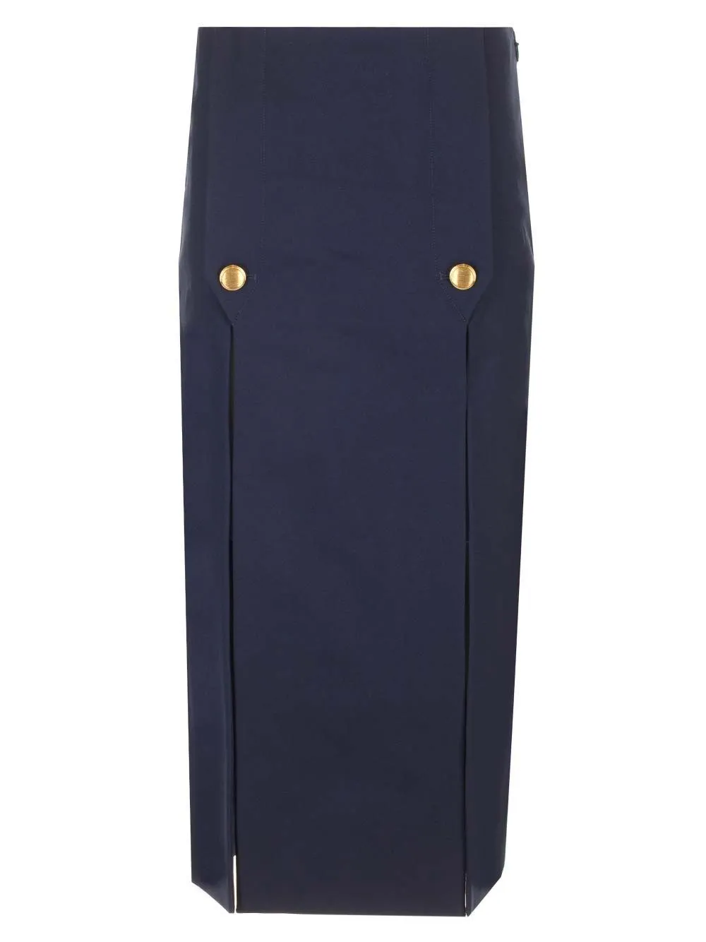   Chloe'  Gonna midi blu