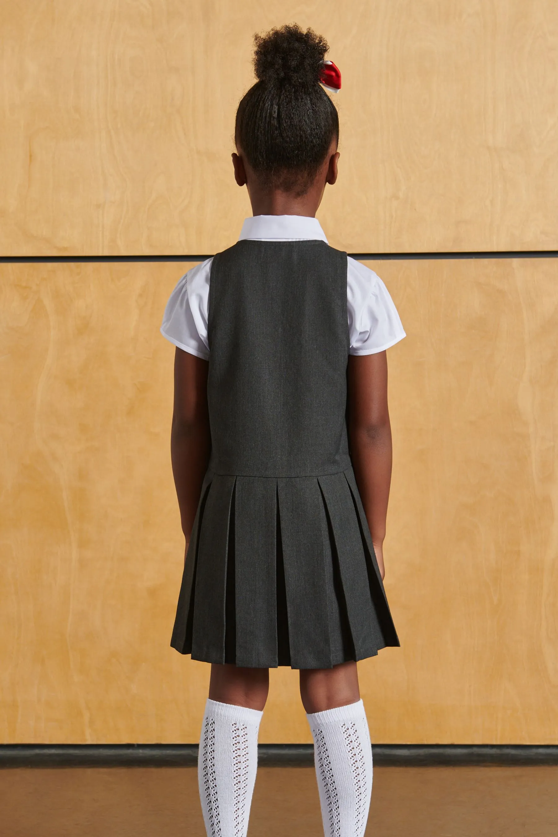 Clarks School Zip Scamiciato Frontale Vestito    