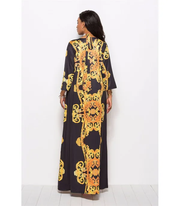 Completo monokini + kimono barocco
