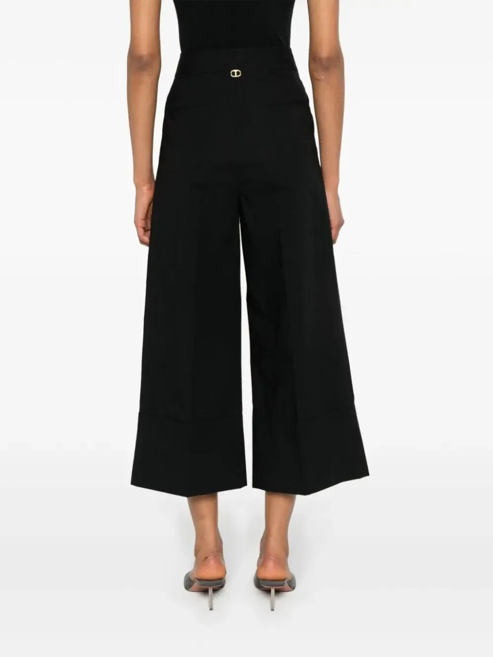 Cropped Wide Leg Pants