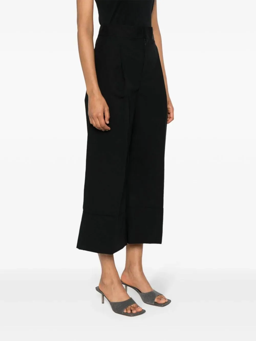 Cropped Wide Leg Pants