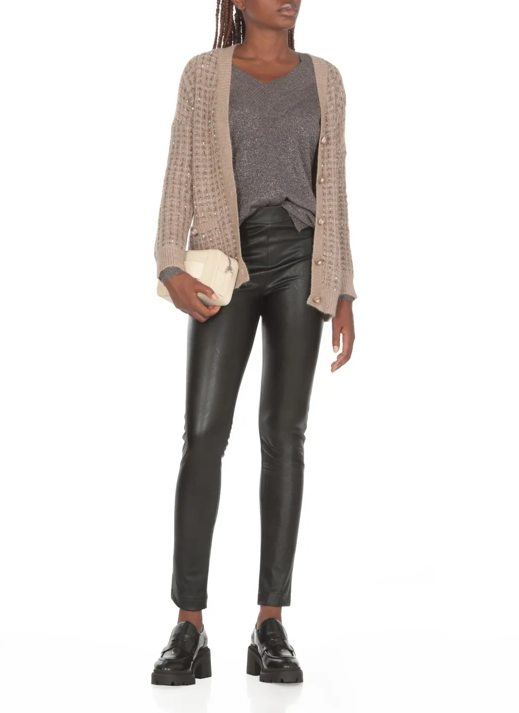 D.EXTERIOR Cardigan con paillettes 