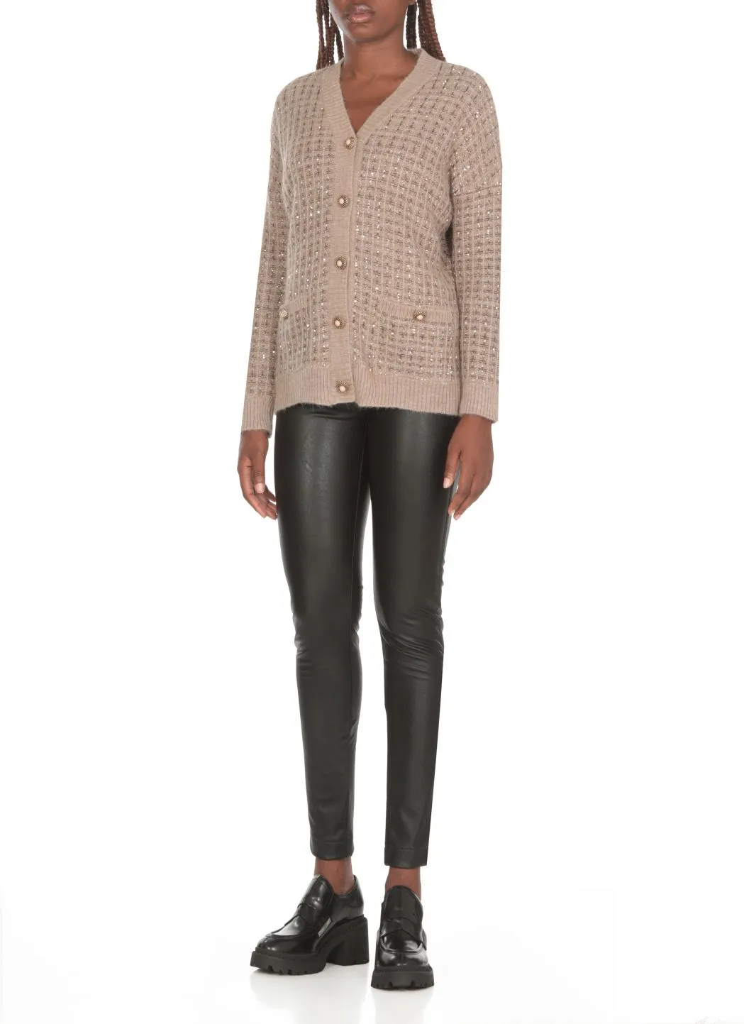  D.EXTERIOR Cardigan con paillettes 