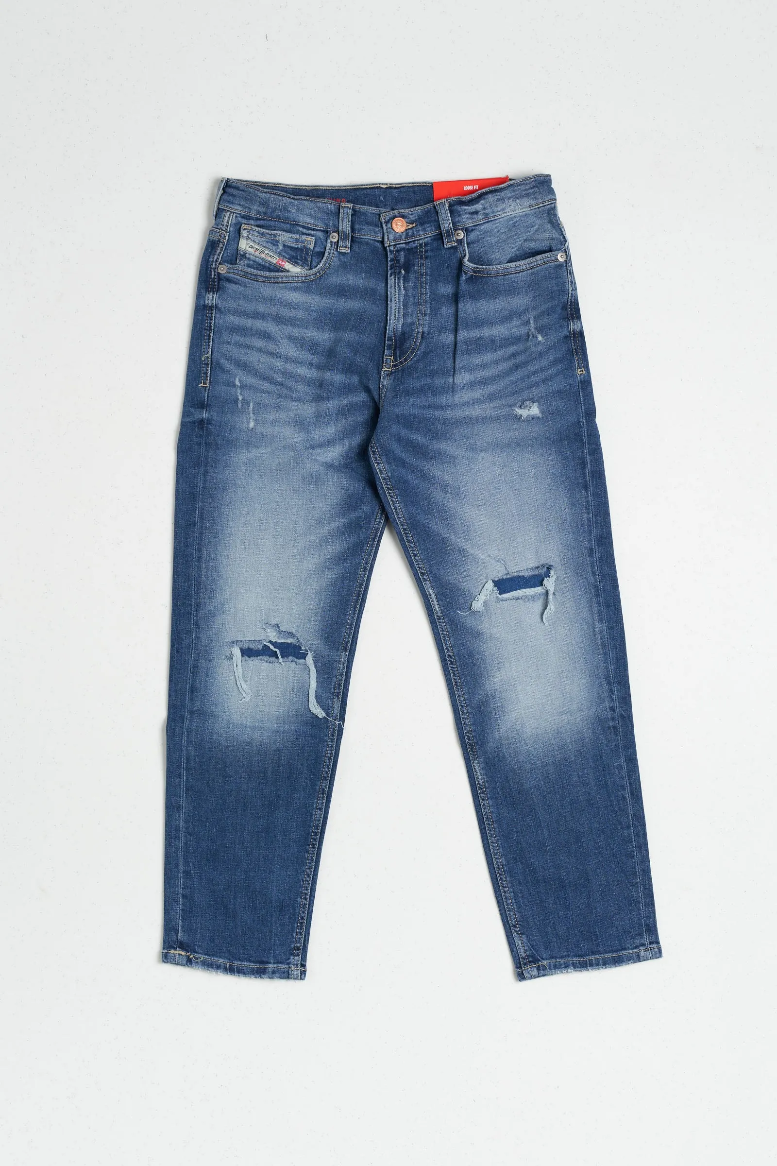 Diesel Kid Denim Con Rotture Blu Bambino