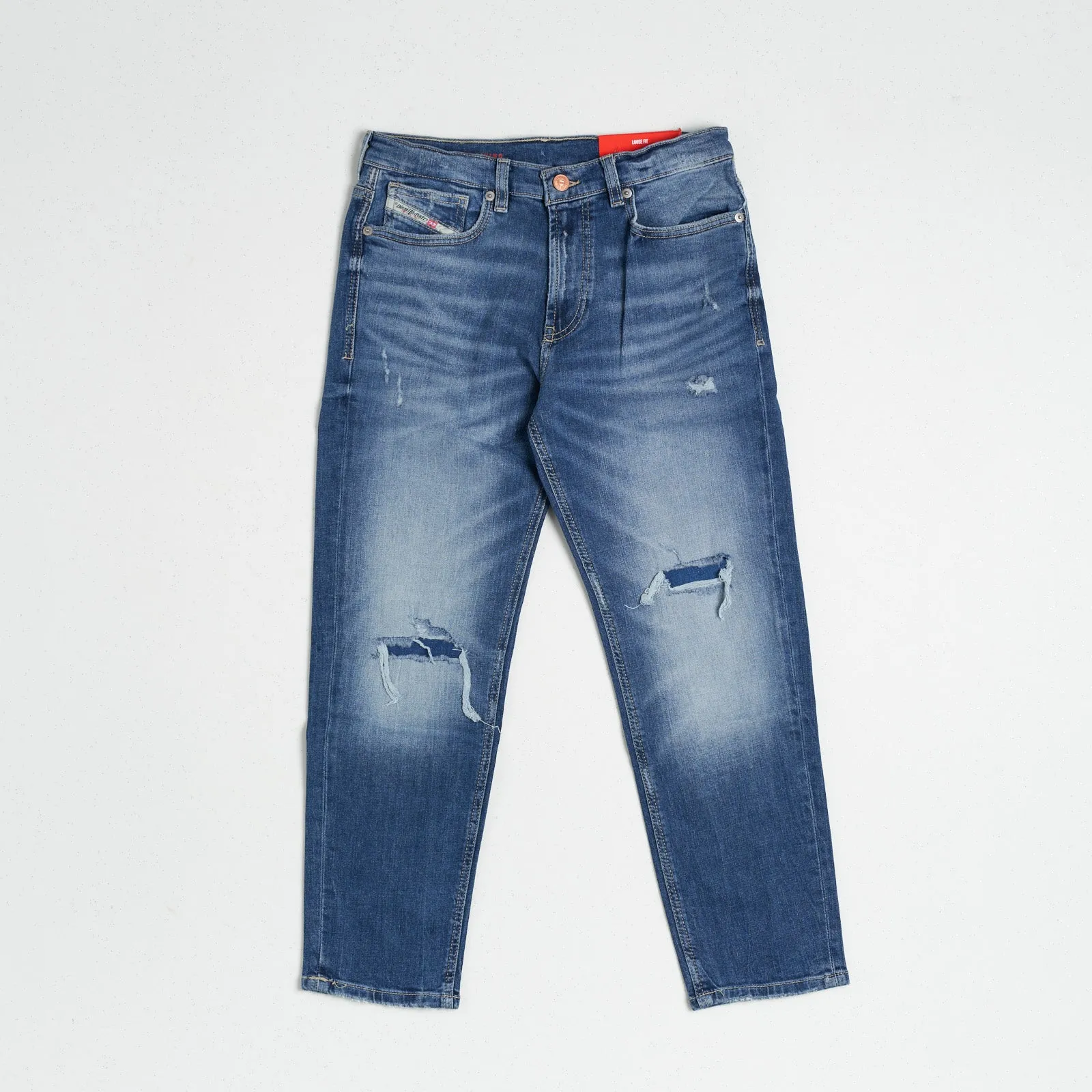 Diesel Kid Denim Con Rotture Blu Bambino