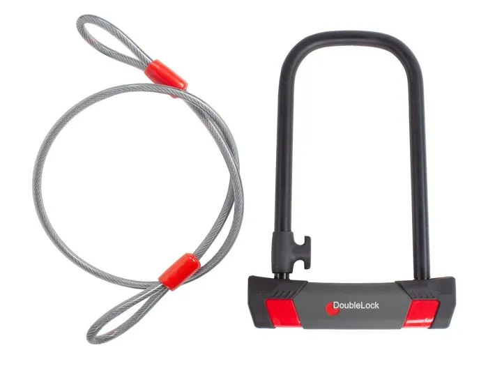 DoubleLock U-Lock lucchetto ad arco con cavo