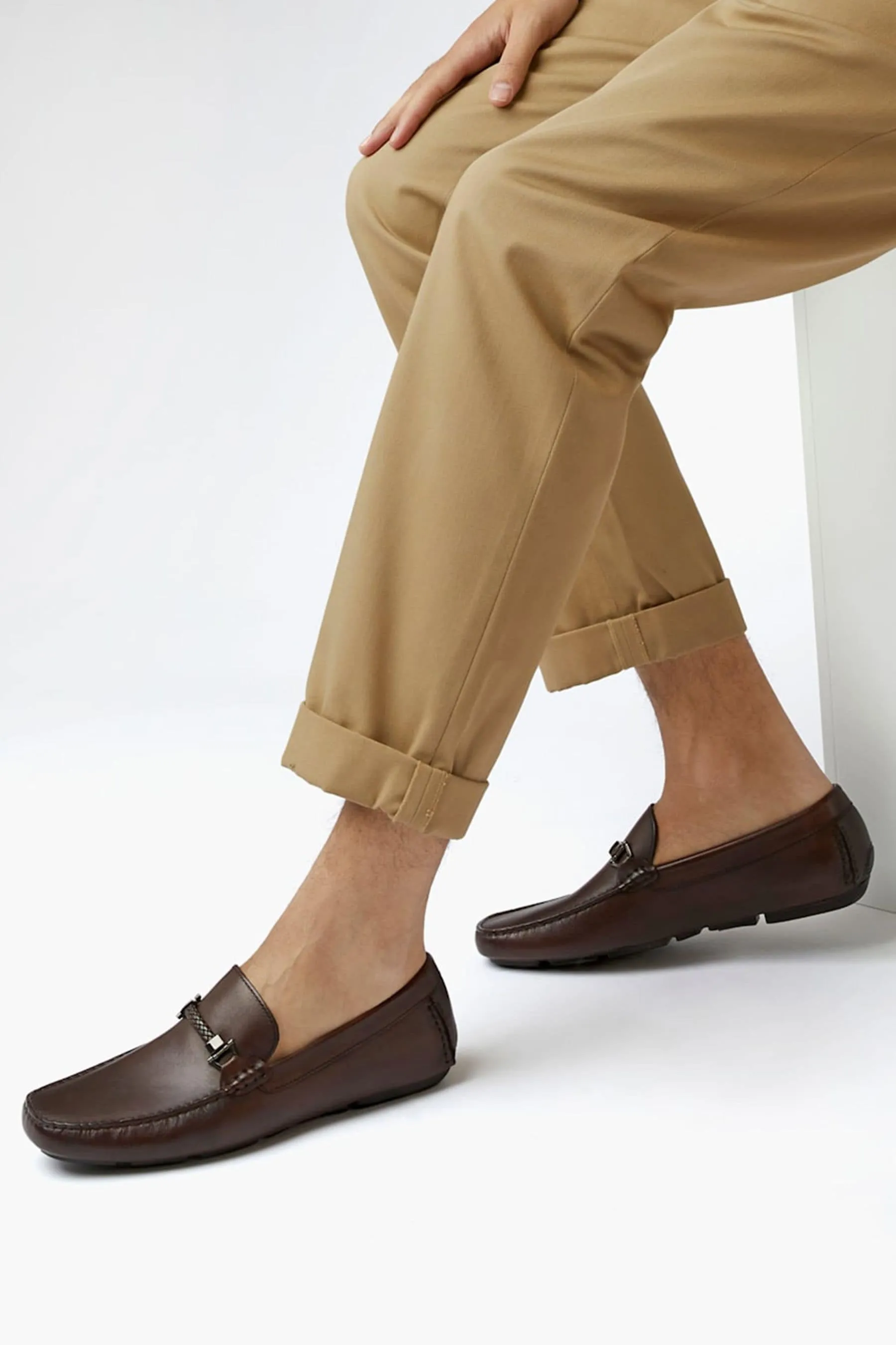 Dune London - Beacons Driver - Mocassini con bordo intessuto