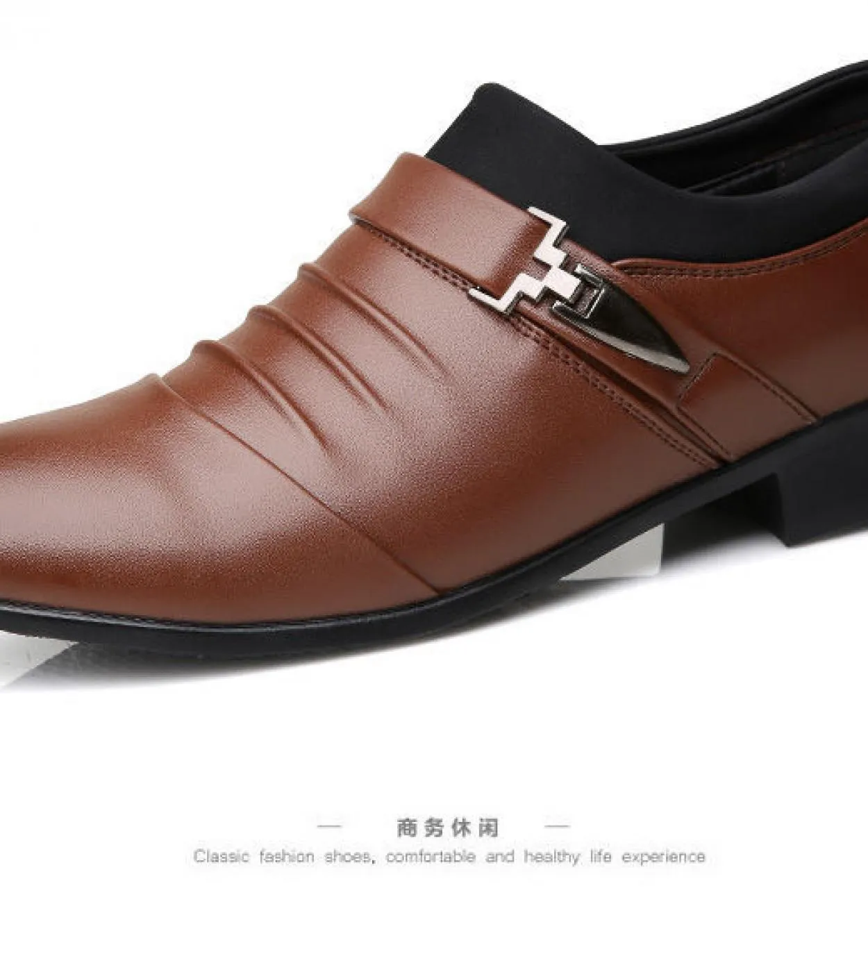 Eleganti scarpe in pelle da uomo Mocassini eleganti in pelle Scarpe Oxford in pelle Moda