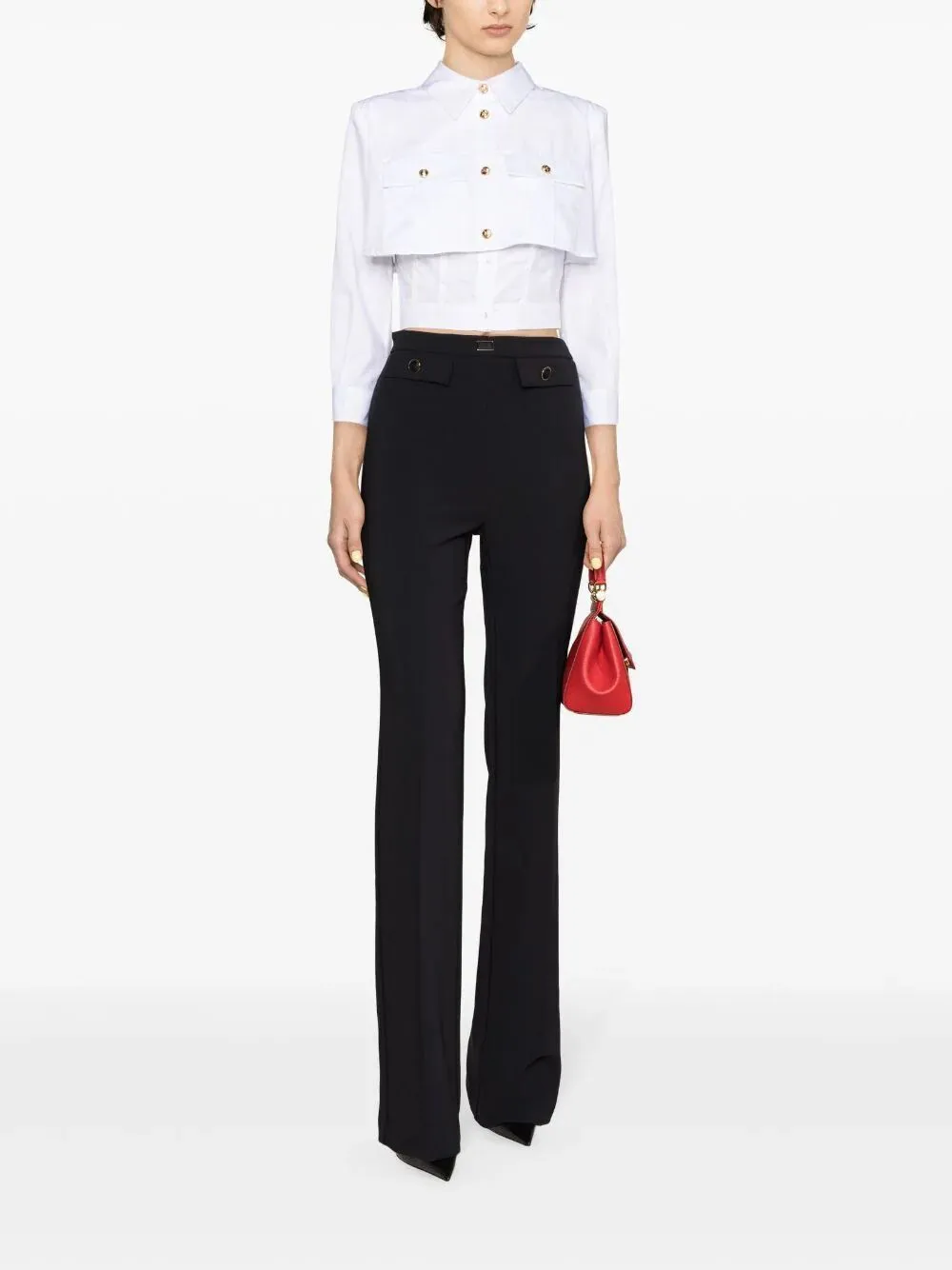 ELISABETTA FRANCHI WIDE LEG PANTS