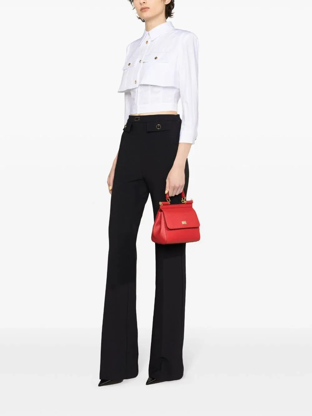 ELISABETTA FRANCHI WIDE LEG PANTS
