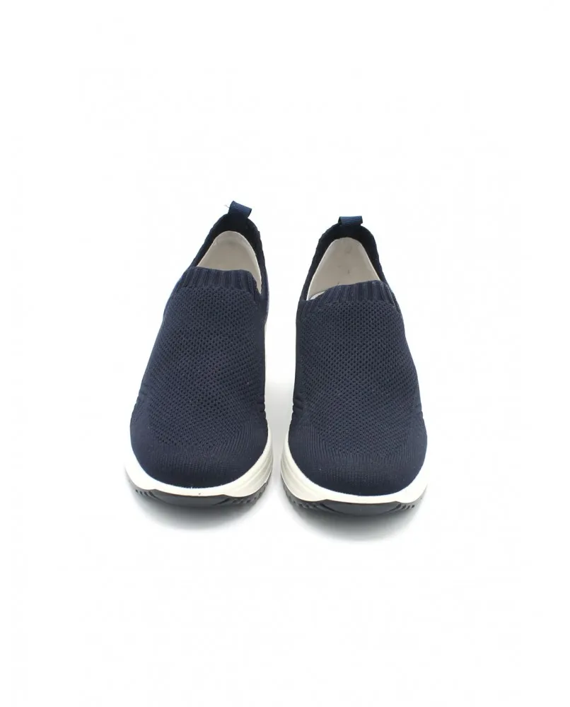 ENVAL SOFT 3755011 sneakers mocassini zeppa slipon blu