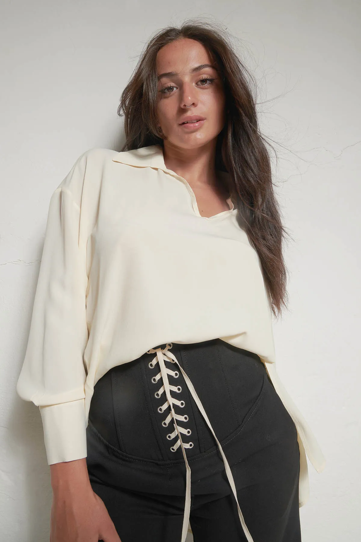 ERIKA CAVALLINI Camicia in Crepe de Chine MARTINA