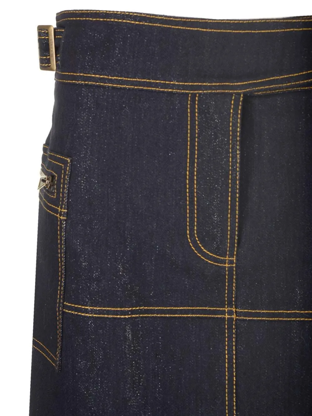   Etro  Gonna in denim blu scuro  