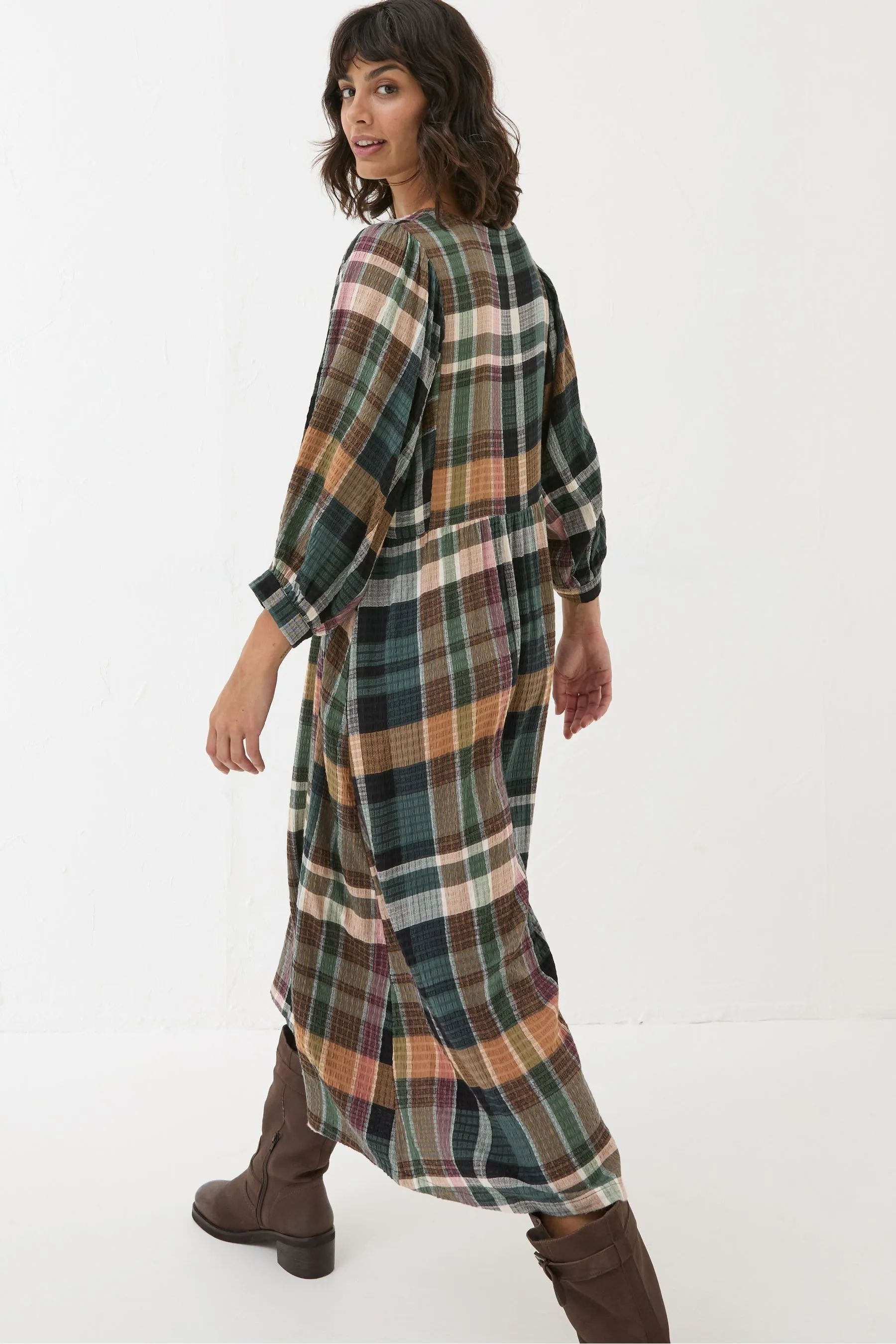 FatFace Check Vestito    