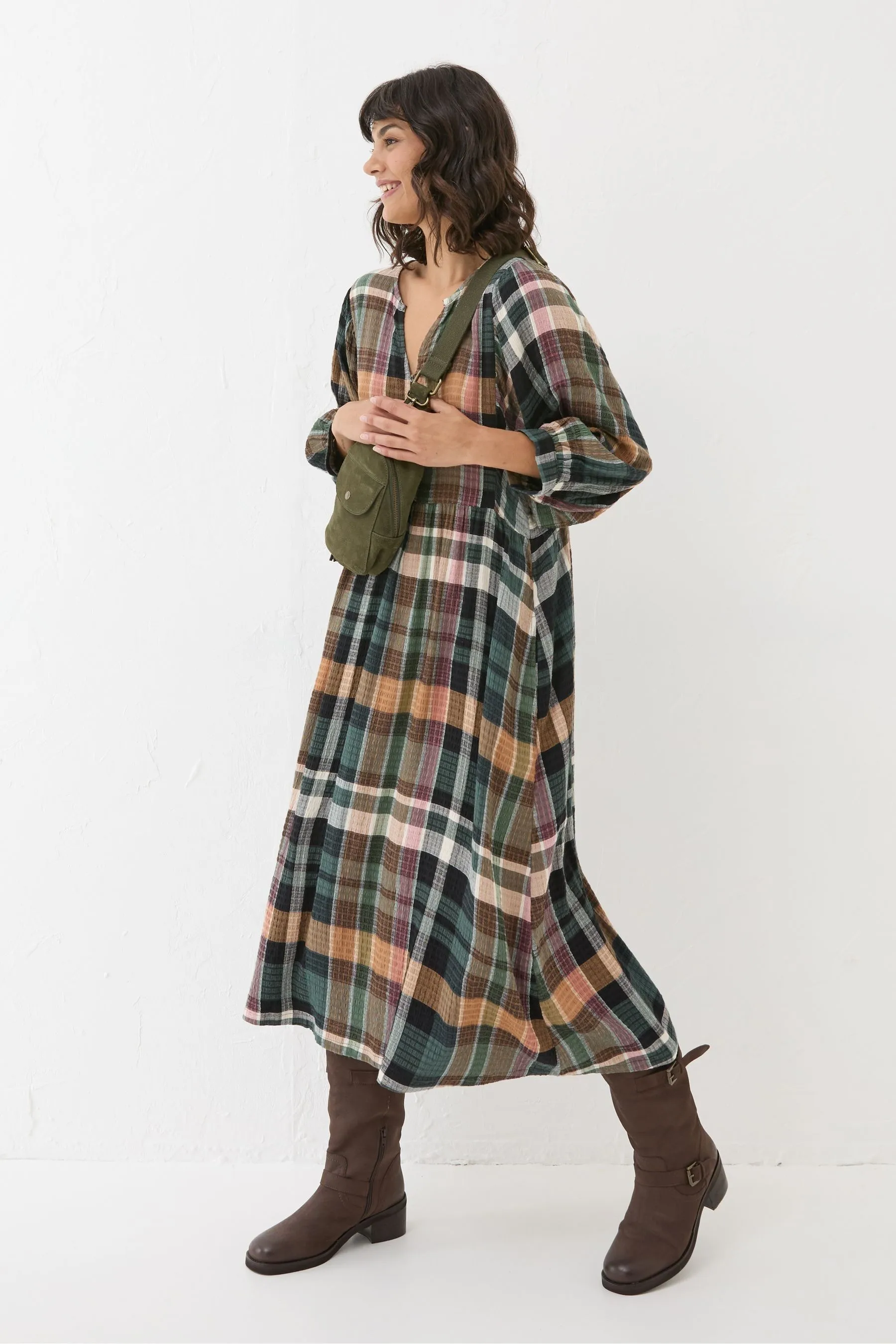 FatFace Check Vestito    