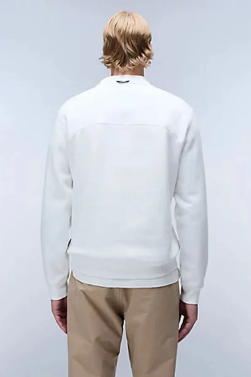 Felpa Badge uomo Bianco