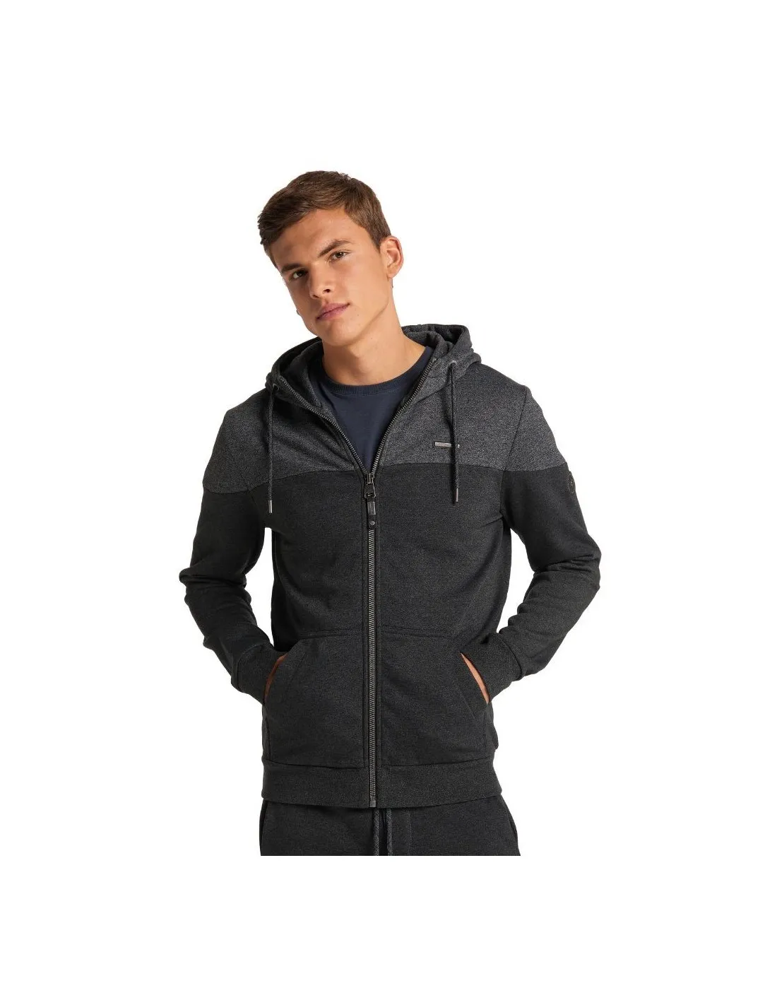 Felpa con cappuccio Ragwear Tommie Nero
