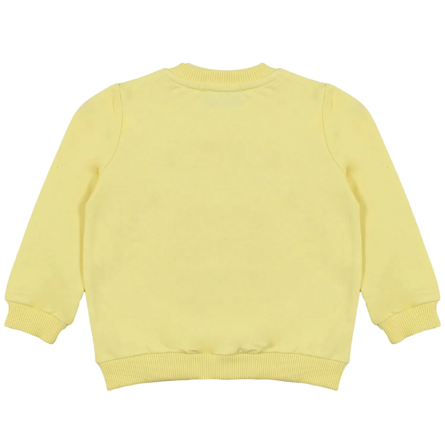 Felpa Giallo Chiaro Con Teddy Bear Bimbo E Bimba