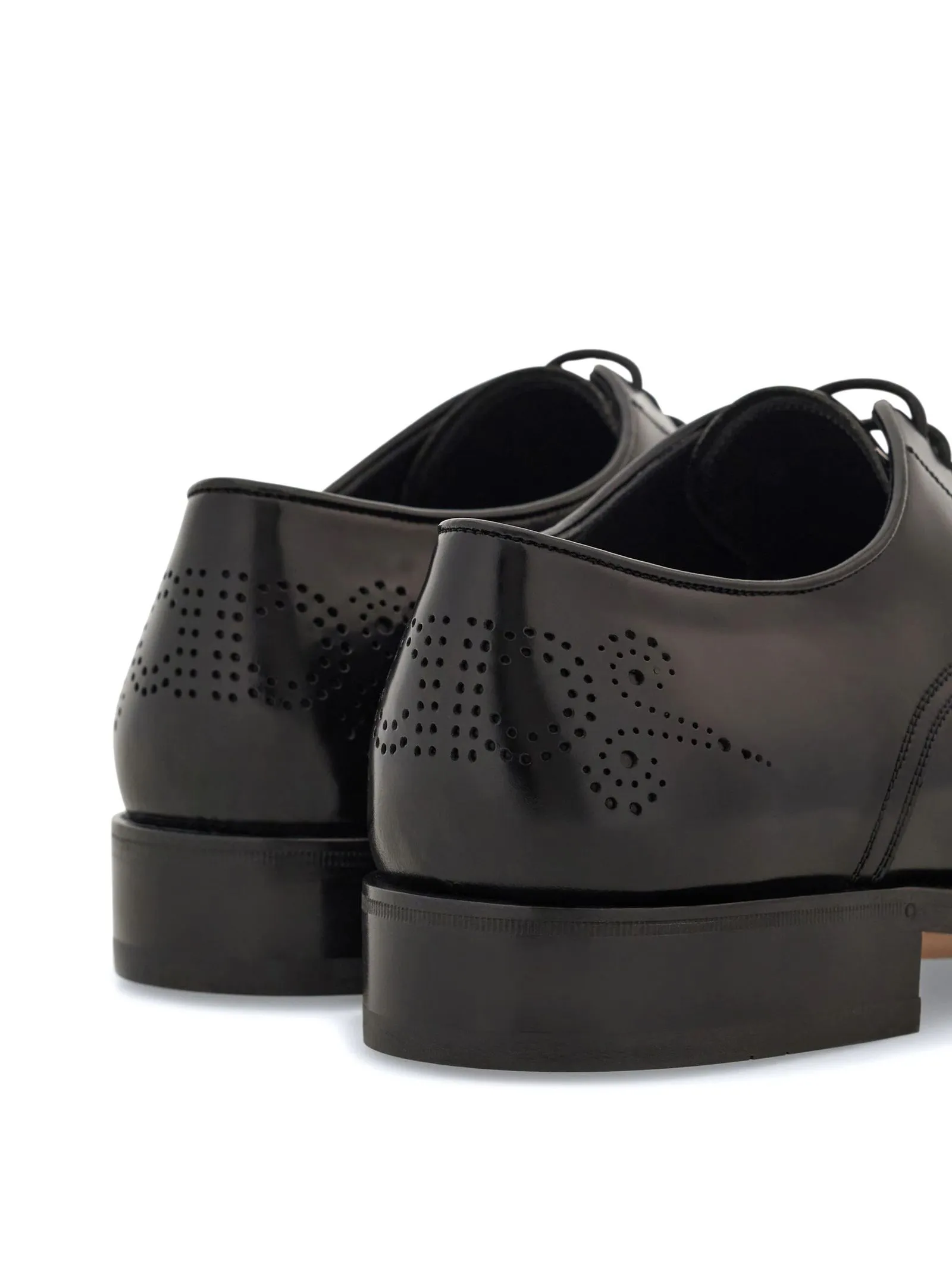 FERRAGAMO Calzature,Scarpe Derby in pelle di vitello nero 