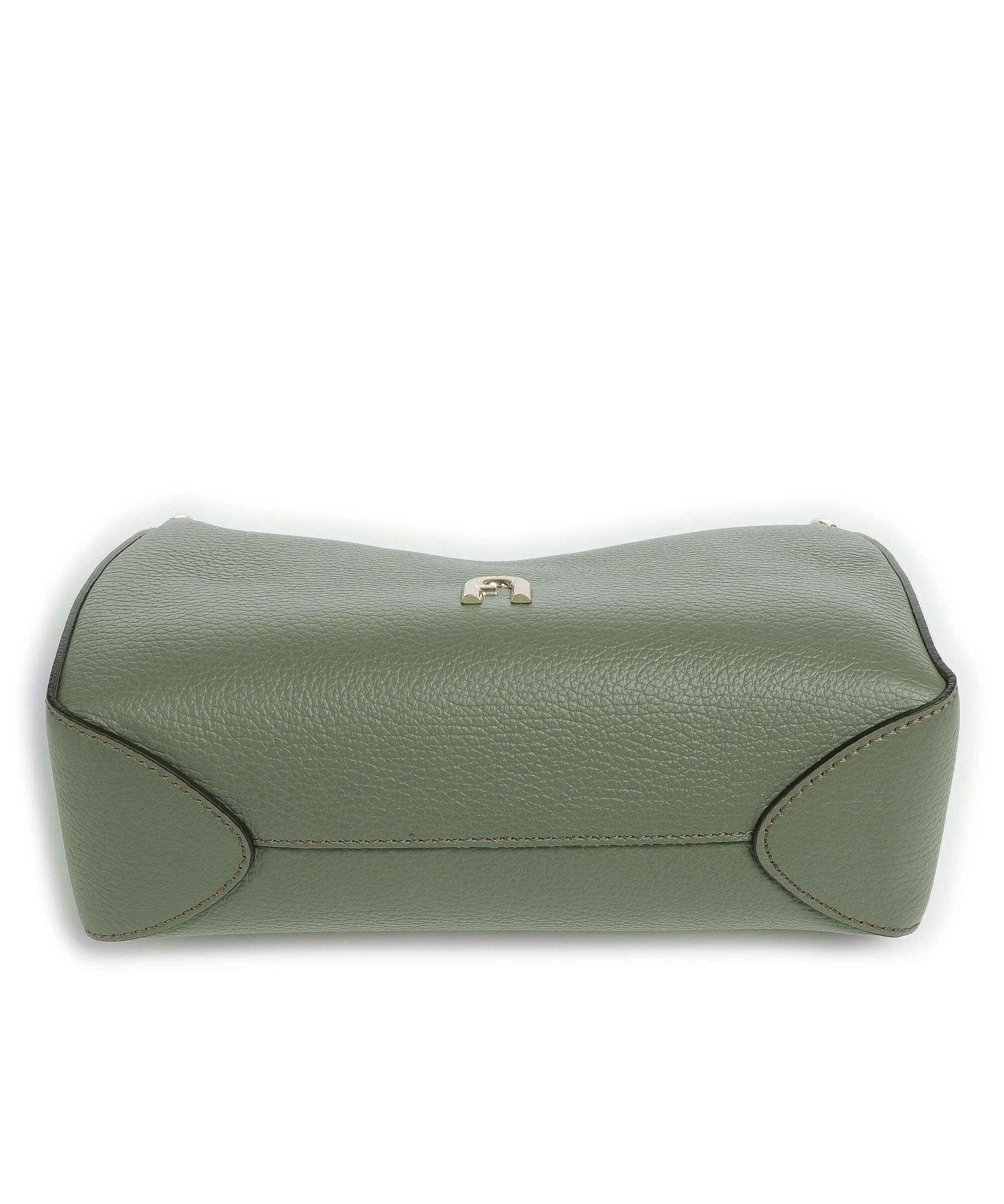  Furla Primula Mini Borsa a spalla pelle granulata verde  