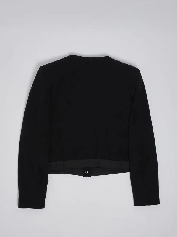 Giacca bambina Balmain in viscosa Nero