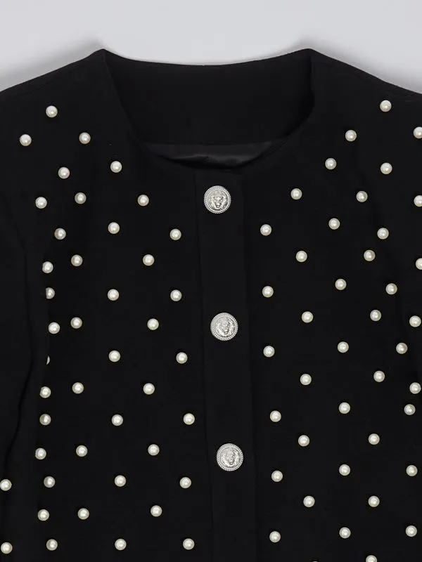 Giacca bambina Balmain in viscosa Nero