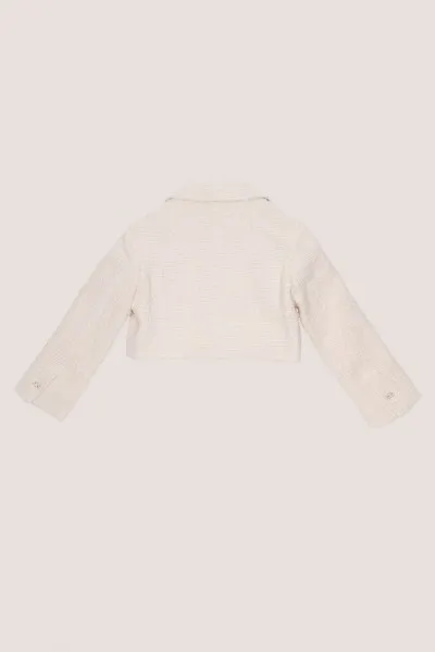 Giacca bambina in bouclè Burro