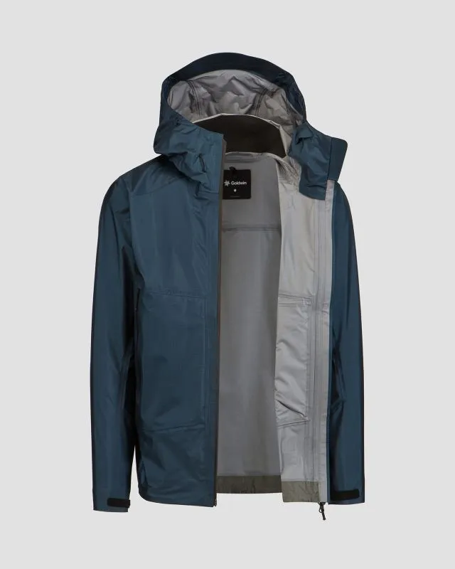 Giacca blu scuro con membrana da uomo Goldwin GORE-TEX 3L Aqua Tect Jacket