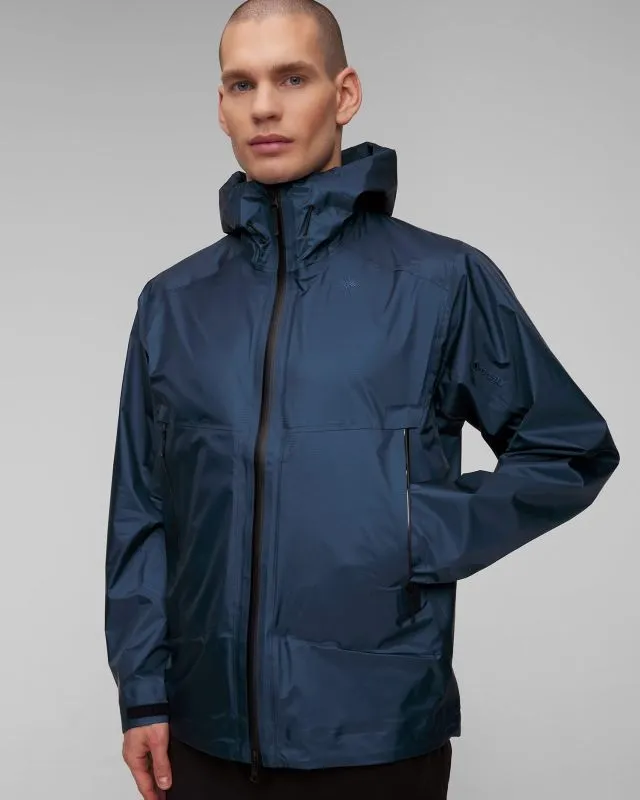 Giacca blu scuro con membrana da uomo Goldwin GORE-TEX 3L Aqua Tect Jacket