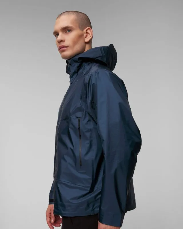 Giacca blu scuro con membrana da uomo Goldwin GORE-TEX 3L Aqua Tect Jacket