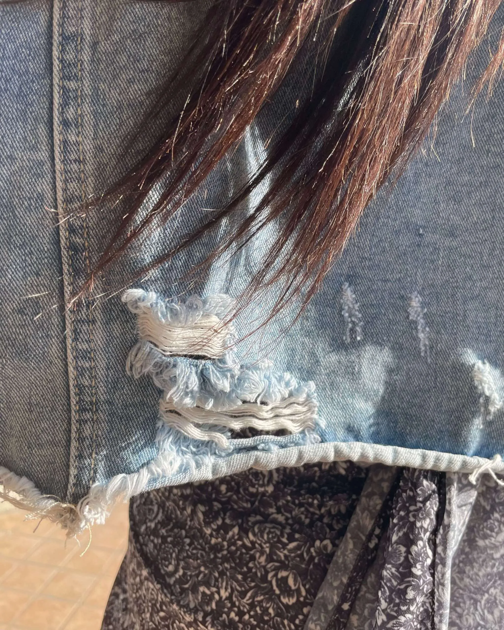 Giacca in denim cropped