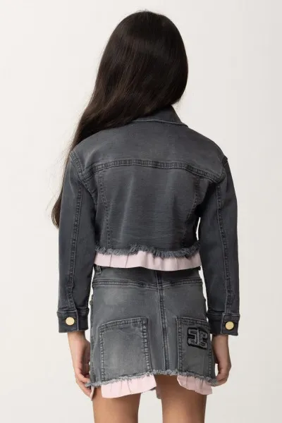 Giacca in denim LIGHT BLACK DENIM