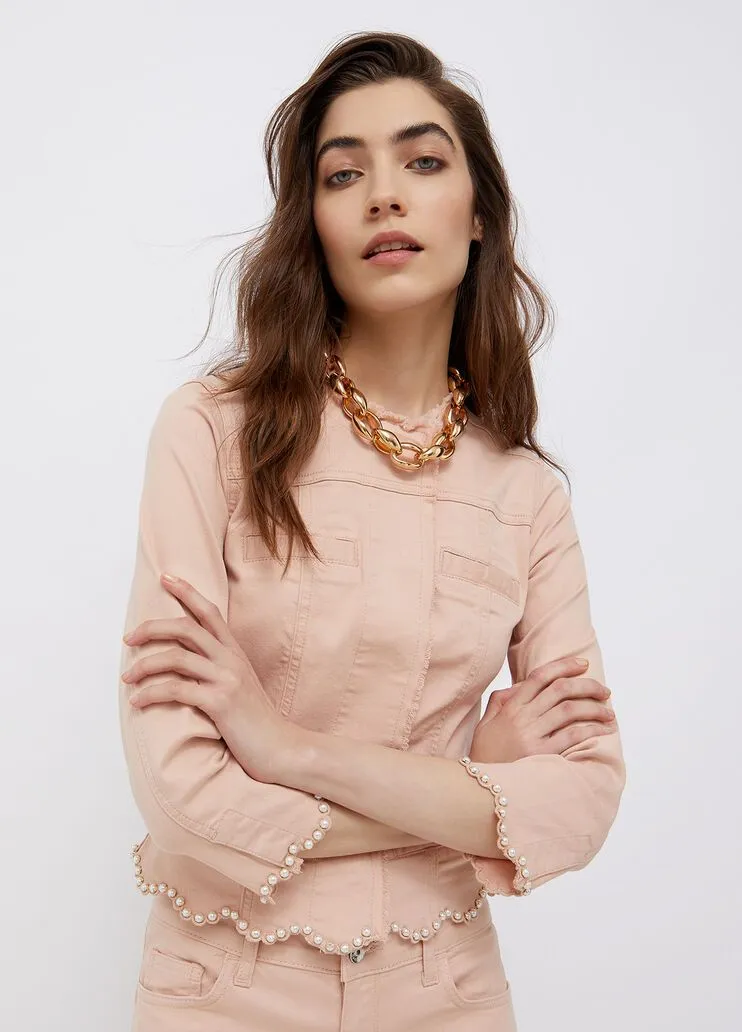Giacca in gabardine liu jo