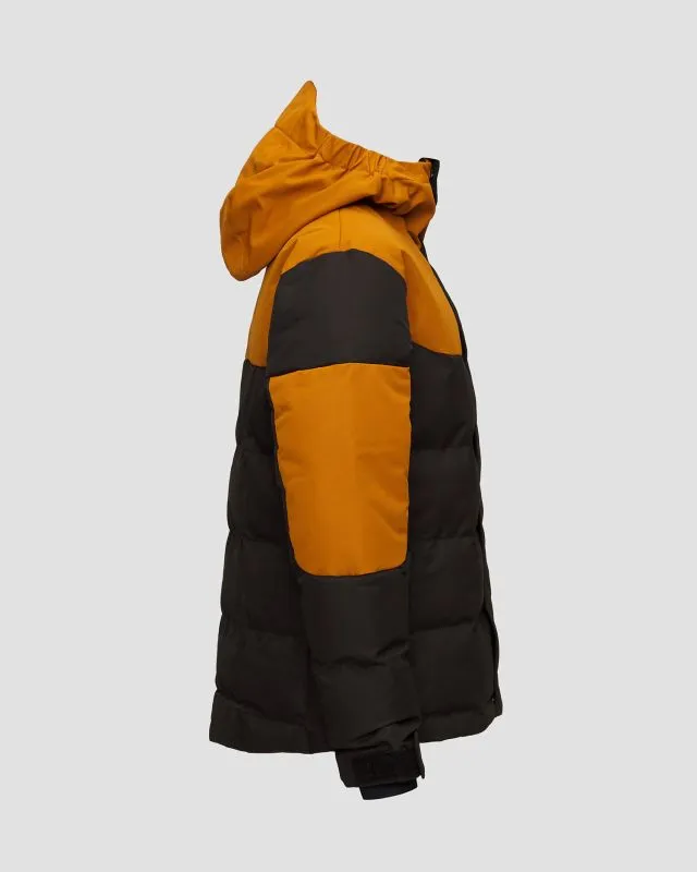 Giacca nero-marrone da sci da bambino Picture Organic Clothing Olyver 20/20