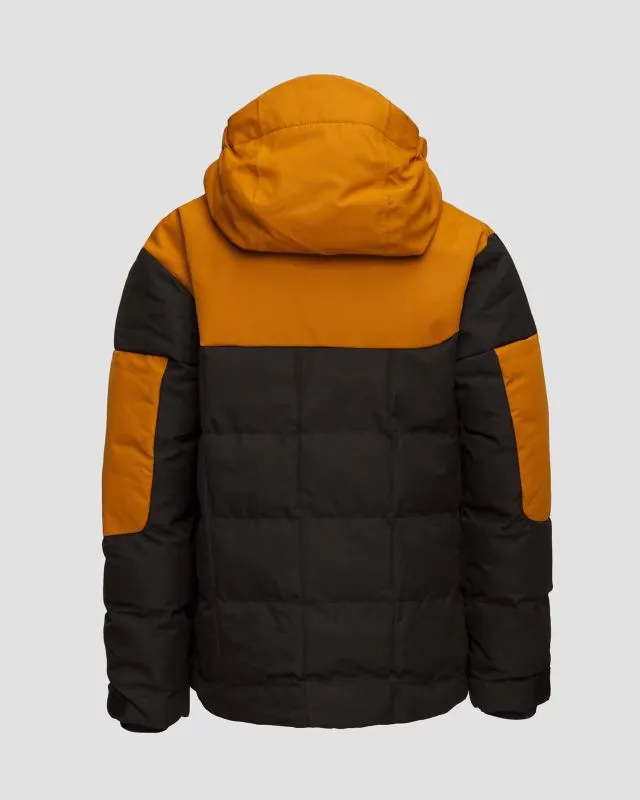 Giacca nero-marrone da sci da bambino Picture Organic Clothing Olyver 20/20