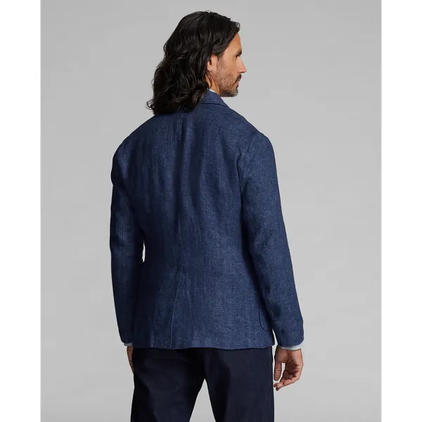 Giacca Unconstructed in twill di lino