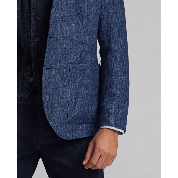 Giacca Unconstructed in twill di lino