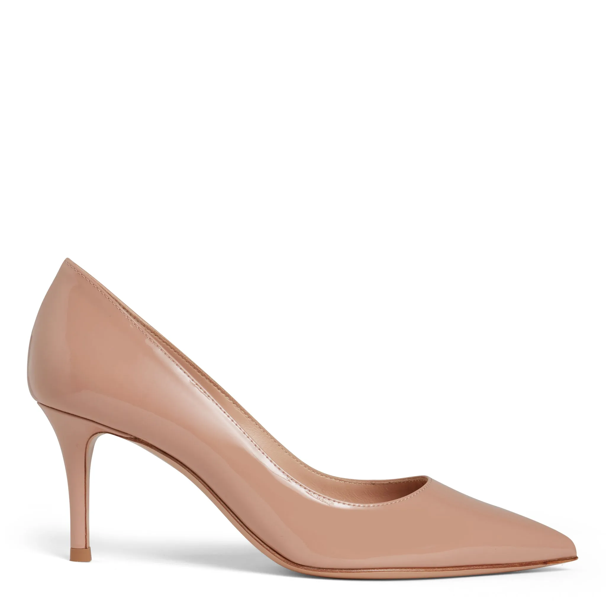 GIANVITO ROSSI  Dècolletè ''Gianvito 70'' in pelle rosa