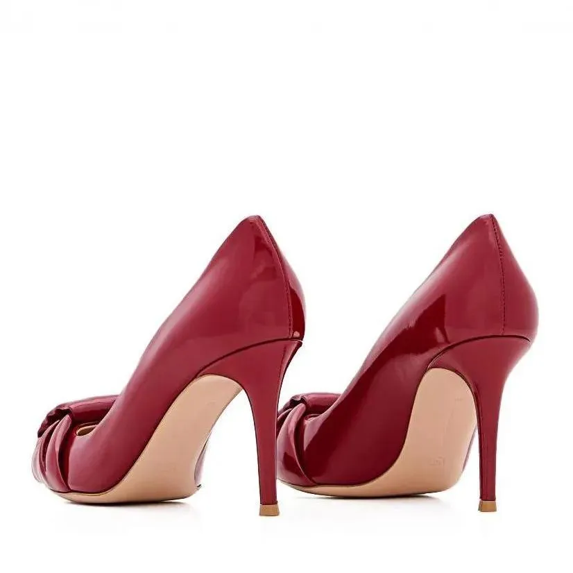Gianvito Rossi Pointed Toe Heels Red 
