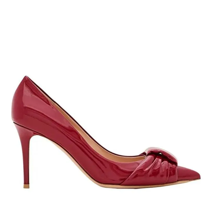 Gianvito Rossi Pointed Toe Heels Red 