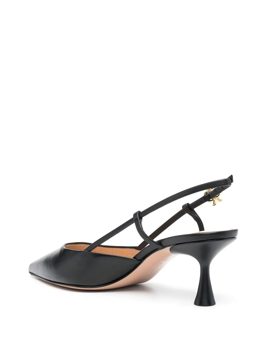 Gianvito Rossi-Pumps nera con cinturino posteriore