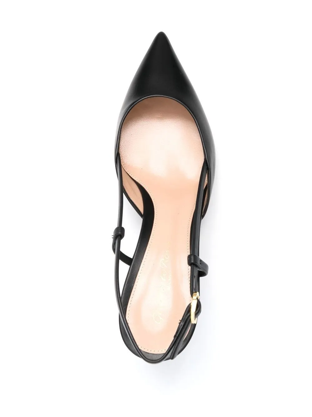 Gianvito Rossi-Pumps nera con cinturino posteriore