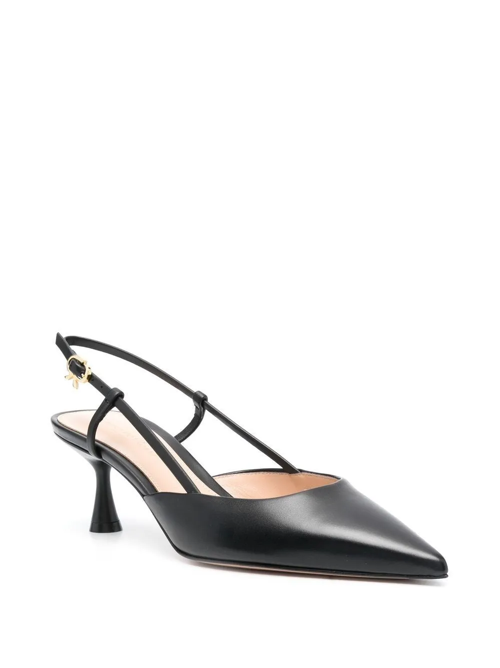 Gianvito Rossi-Pumps nera con cinturino posteriore