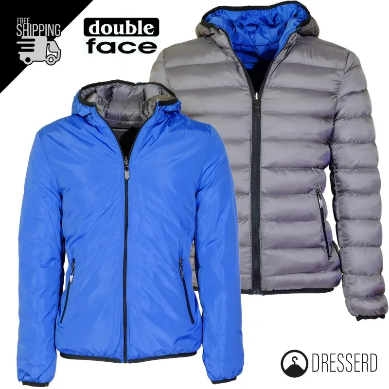 Giubbotto uomo piumino double face