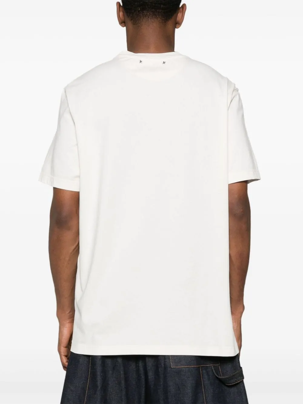 Golden Goose T-shirt Bianco Uomo Stampa Logo