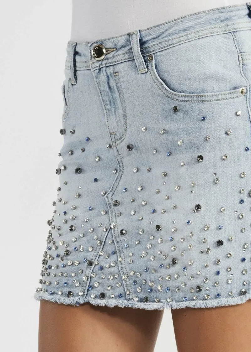 Gonna mini in denim