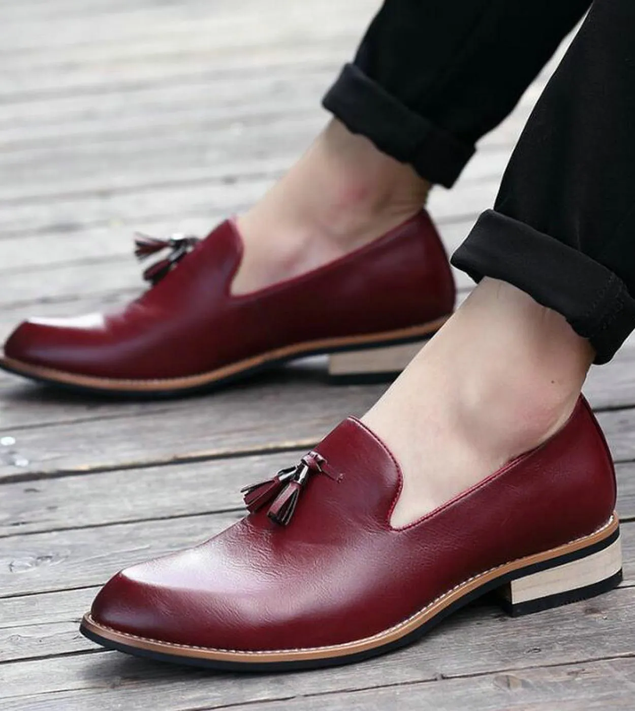 Grandi dimensioni nuovi uomini di moda scarpe da sposa in pelle oxford scarpe a punta scarpe da uomo nappa affari scarpe elegant