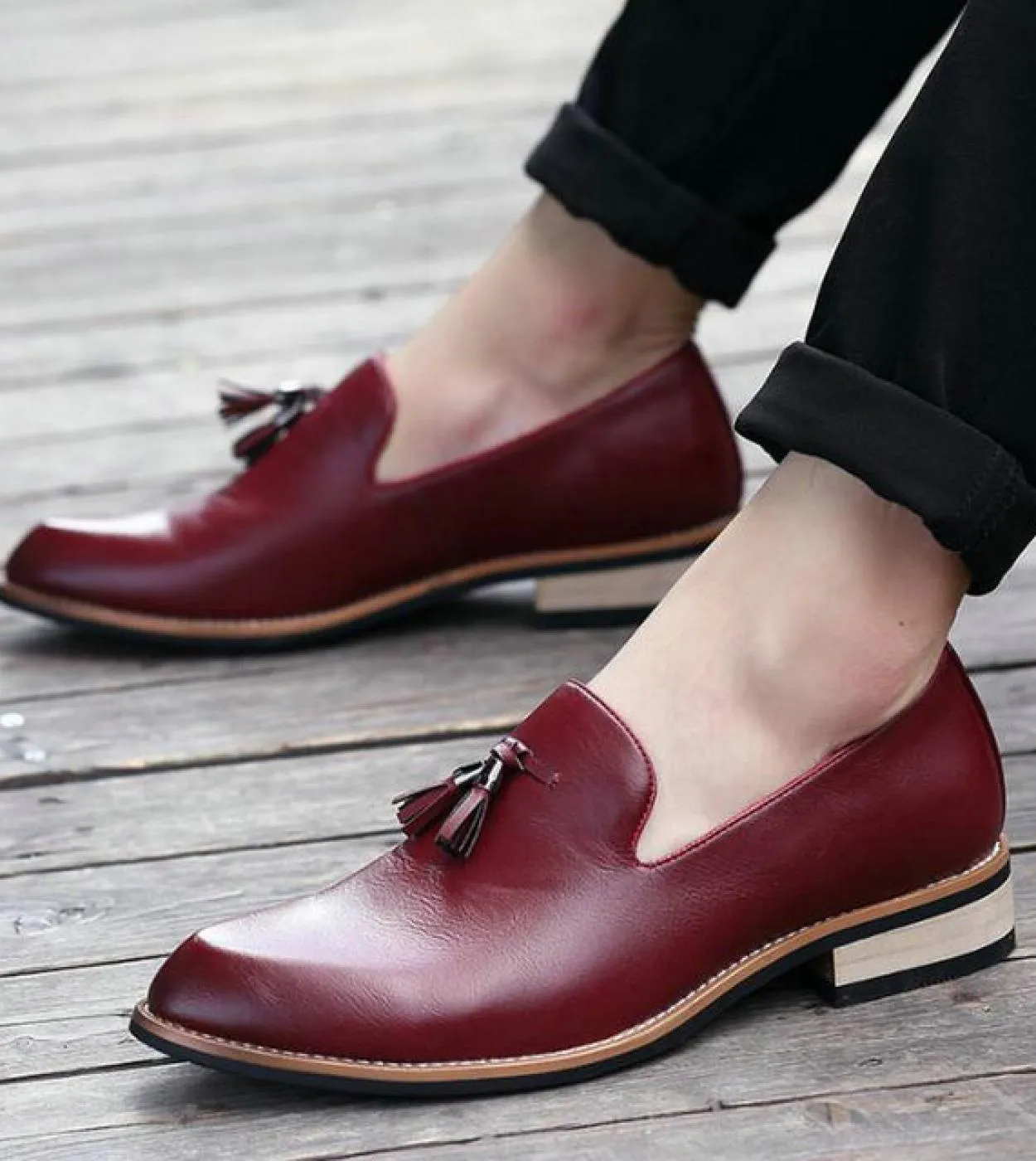 Grandi dimensioni nuovi uomini di moda scarpe da sposa in pelle oxford scarpe a punta scarpe da uomo nappa affari scarpe elegant