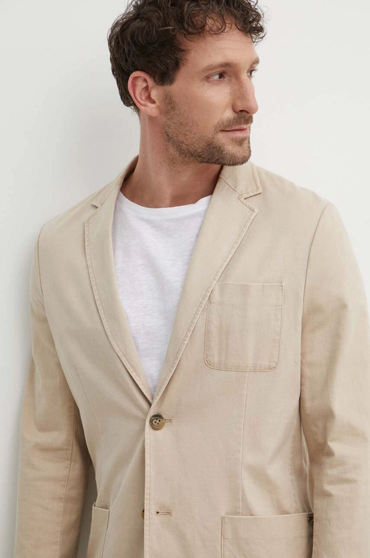 Guess giacca in lino misto TYRON